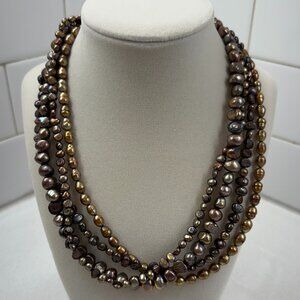 Freshwater Chocolate Copper and Bronze Pearls